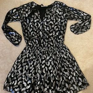 Like new , Michael Kors shimmery black & silver dress